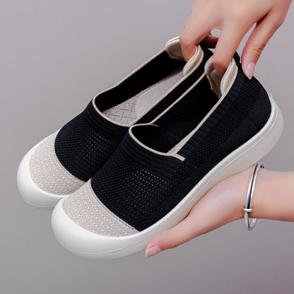 Orthopedic Breathable Mesh Slip-On Shoes – Lightweight Comfort Walking Sneakers