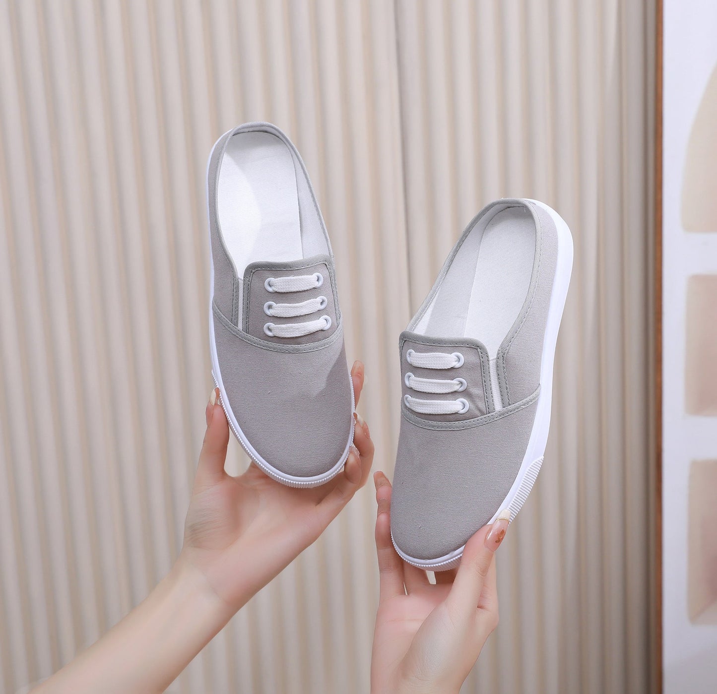 Orthopedic Canvas Slip-On Shoes – Lightweight Breathable Casual Sneakers