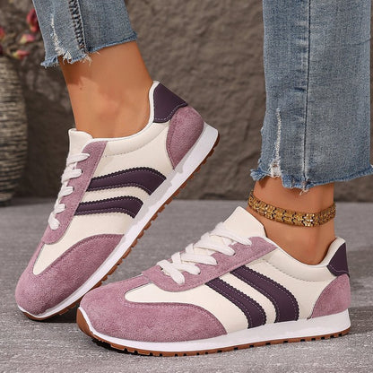 Cinzia | Women’s Orthopedic Retro Stripe Running Sneakers