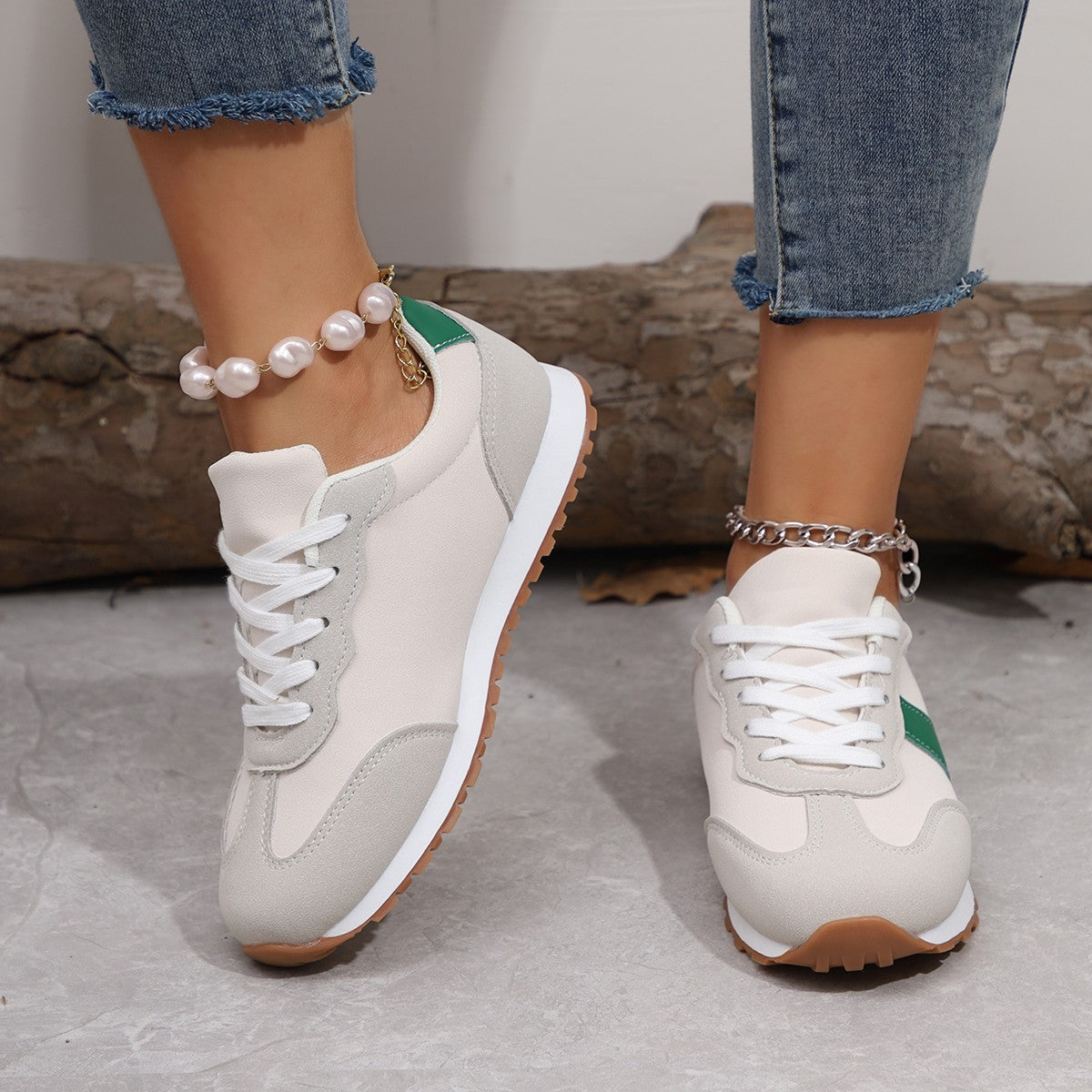 OrthoCare Women's Lace-Up Thick Sole Sneakers