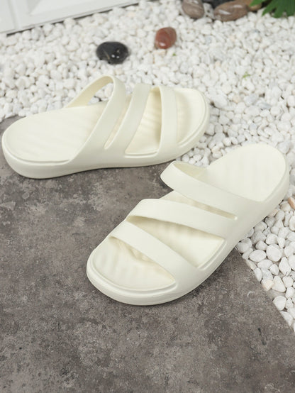 OrthoCare | Soft Cushioned Cross Strap Slide Sandals