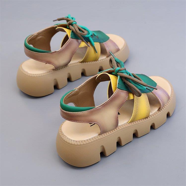 Valencia | Women’s Orthopedic Lace-Up Platform Sport Sandals