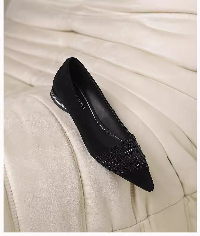 OrthoCare | Pointed Toe Colorblock Ballet Flats