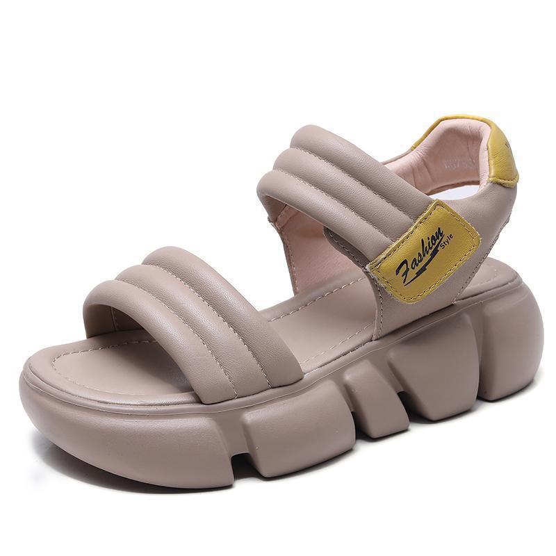 OrthoCare Chunky Platform Adjustable Strap Sandals