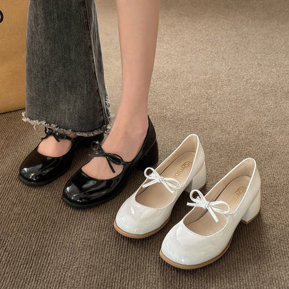OrthoCare Mary Jane Shoes - Vintage Bow Comfort