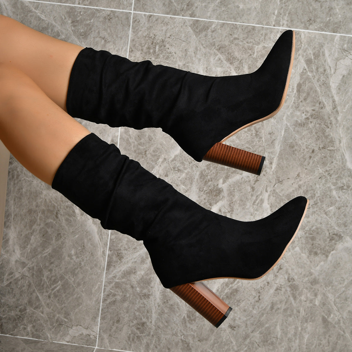 Madeline | GraceStep Orthopedic Slouch Heel Boots