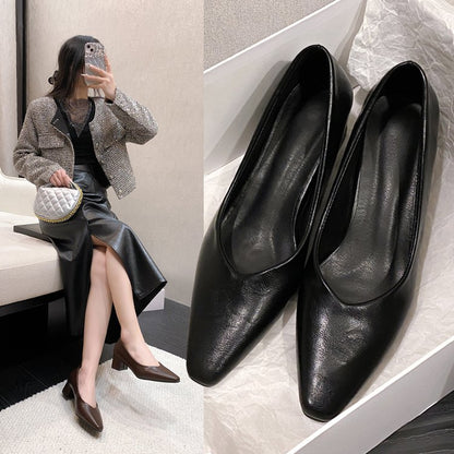 OrthoCare Square Toe Mid-Heel Shoes - Comfort Fit