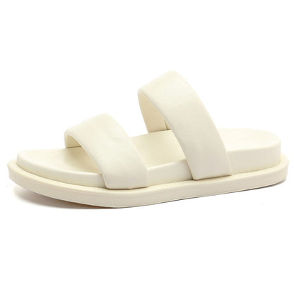 Lorienne | Women’s Orthopedic Double Strap Comfort Slide Sandals