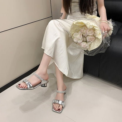 OrthoCare | Studded Strap Platform Slide Sandals