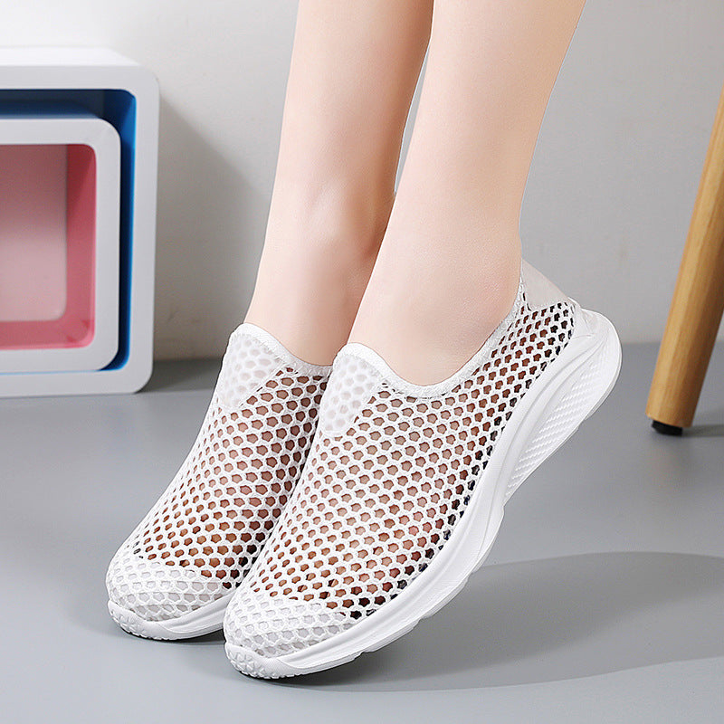OrthoCare | Breathable Rhinestone Mesh Slip-On Sneakers