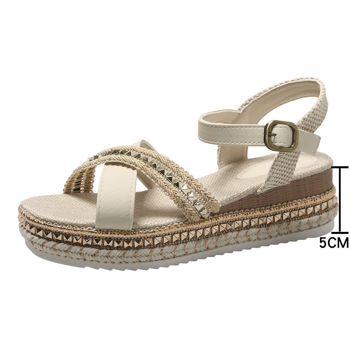 Ulani | Women’s Orthopedic Rhinestone Platform Espadrille Sandals