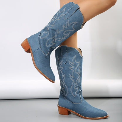 OrthoCare Plus-Size Western Boots - Supportive Fit
