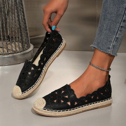 Ilysa | Women’s Orthopedic Cutout Espadrille Slip-On Flats