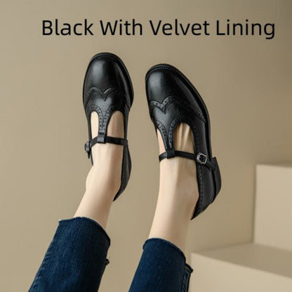OrthoCare Mary Jane Shoes - T-Strap Comfort