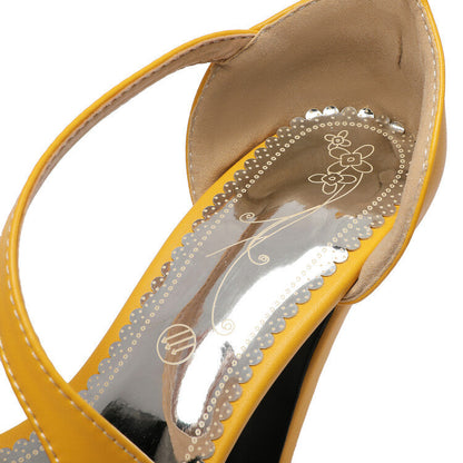 Roselle | Orthopedic Elegant Ankle-Strap Platform Heels with Peep-Toe Design