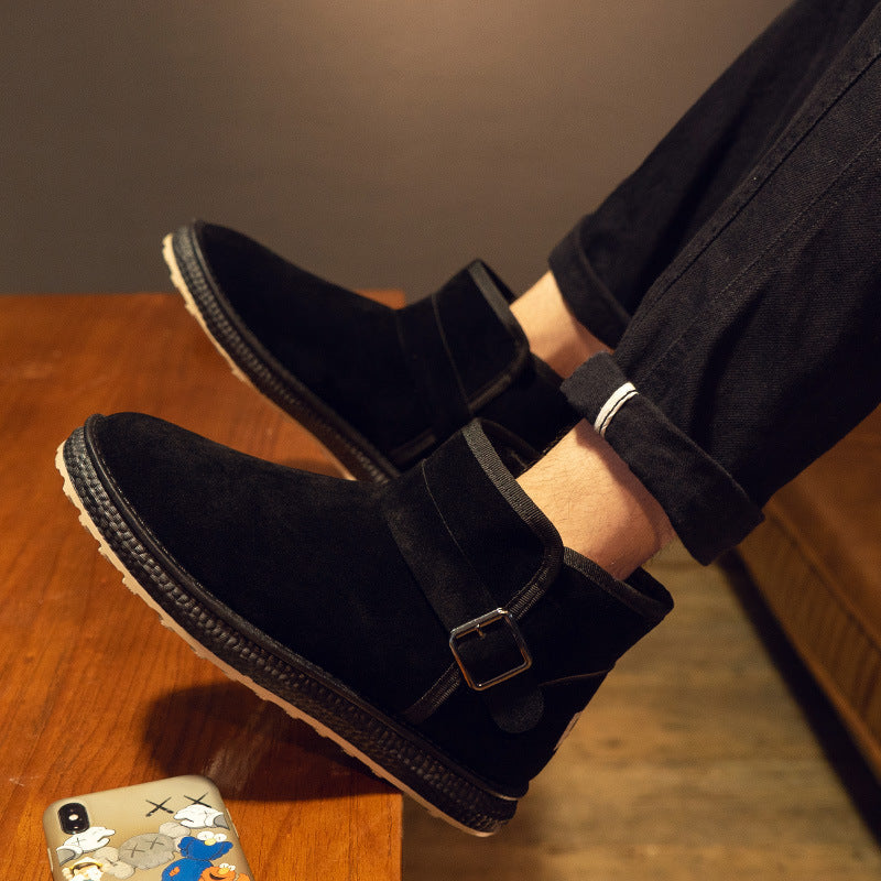 Nadia | Orthopedic Buckle-Strap Fur Suede Winter Boots