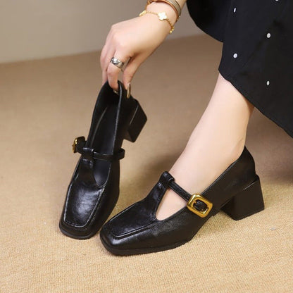 OrthoCare Chunky Heel Mary Jane - Retro Comfort