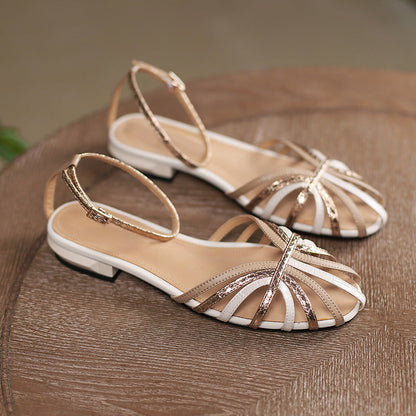 OrthoCare Retro Woven Roman Shoes - Unique And Elegant