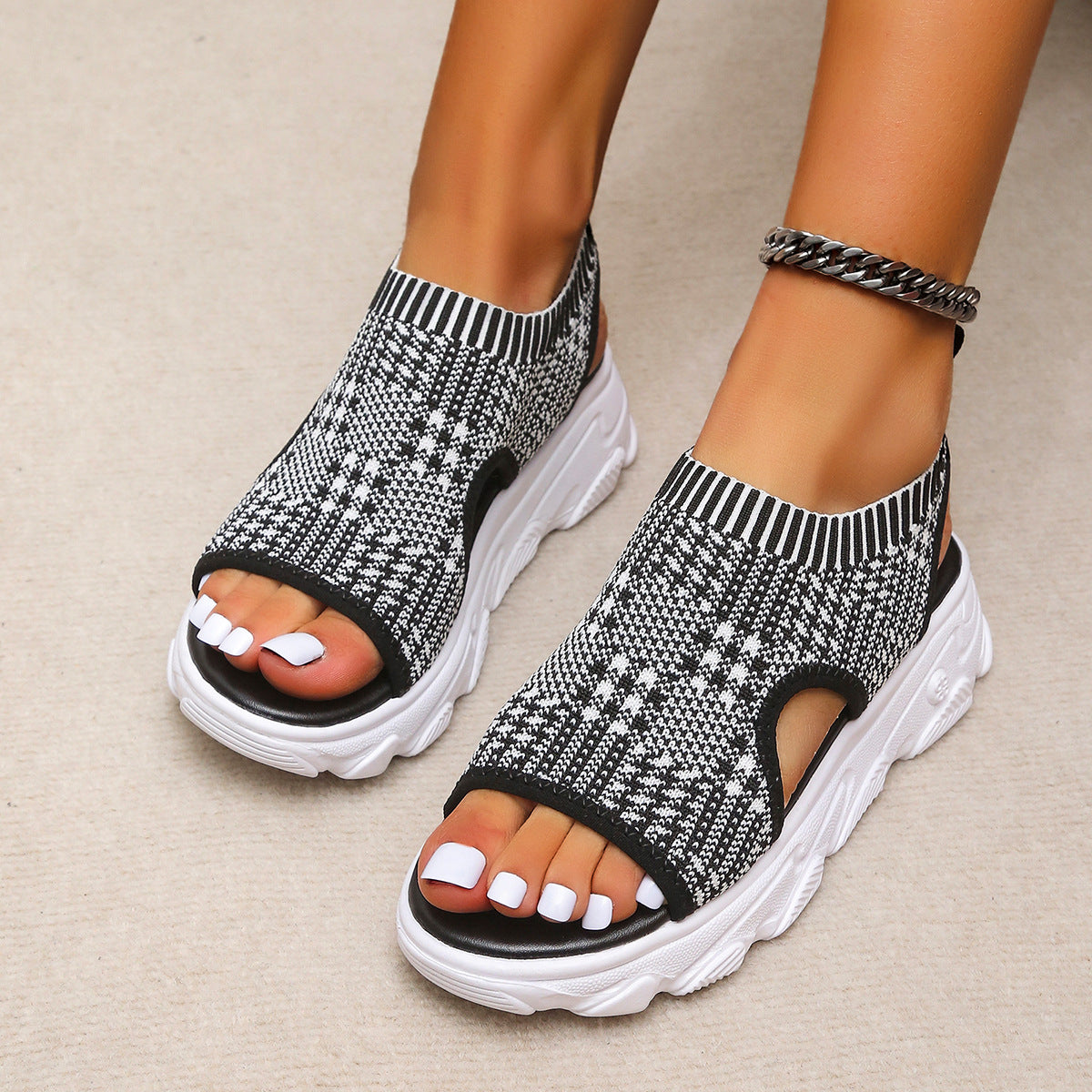 Talitha | Women’s Orthopedic Breathable Knit Walking Sandals