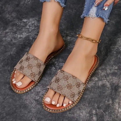 OrthoCare Floral Flat Sandals - Comfort And Unique Style