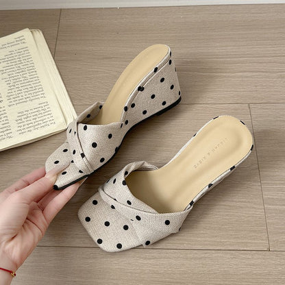 Cressa | Women’s Orthopedic Bow Wedge Slide Sandals