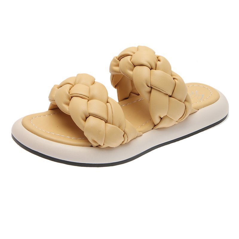 Bettina | Women’s Orthopedic Braided Double Strap Slide Sandals