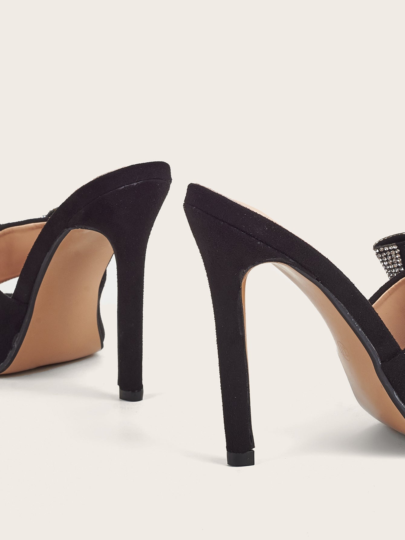 Amaryllis | Women’s Orthopedic Rhinestone Bow Stiletto Mule Sandals