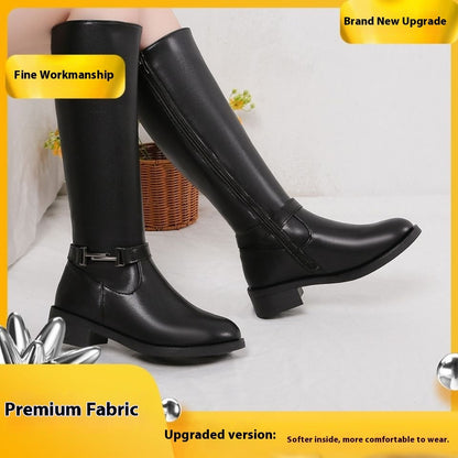 Isabel | Orthopedic Winter Chunky Heel Round Head Knight Over The Knee Boots