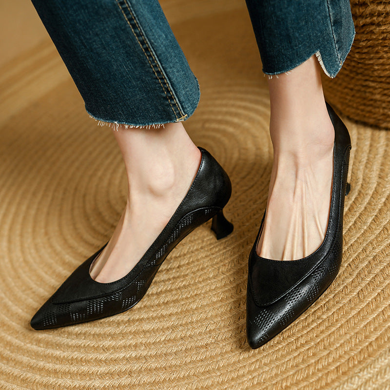 Sandra | Orthopedic Vintage Low-Heel Pumps
