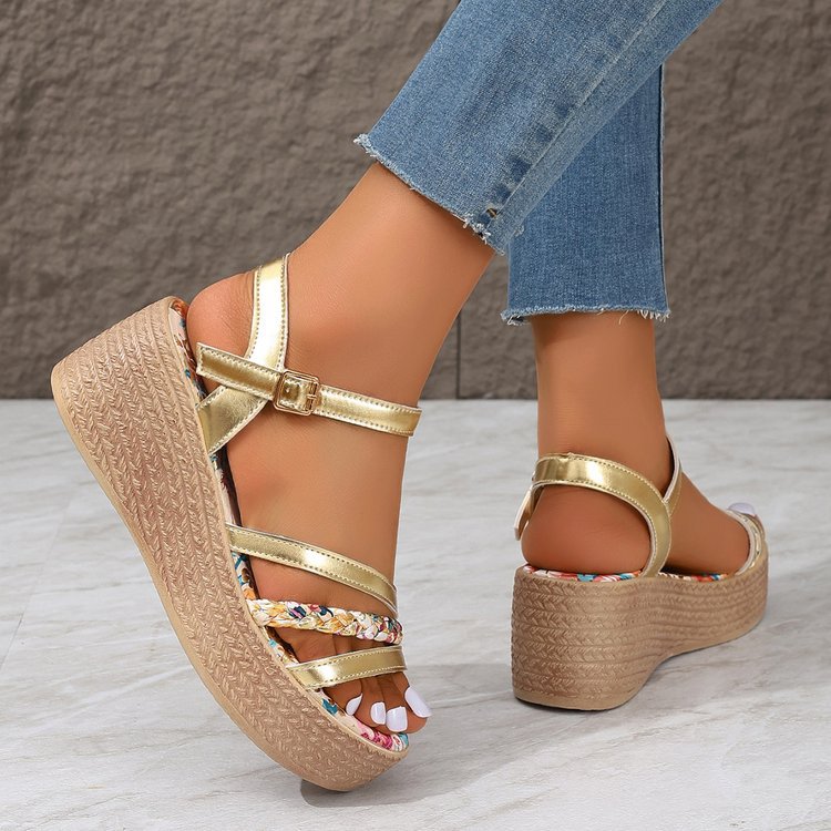 OrthoCare Sandals - Color-Block Comfort Platform