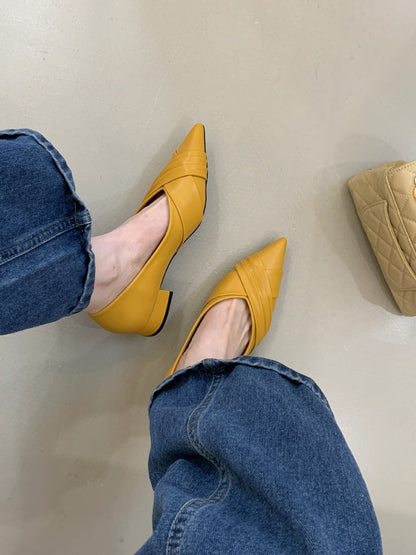 OrthoCare Pointed Toe Slip-On Flat Sandals