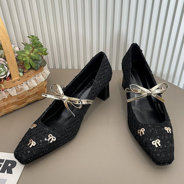 Farren | Women’s Orthopedic Rhinestone Mary Jane Ballet Flats
