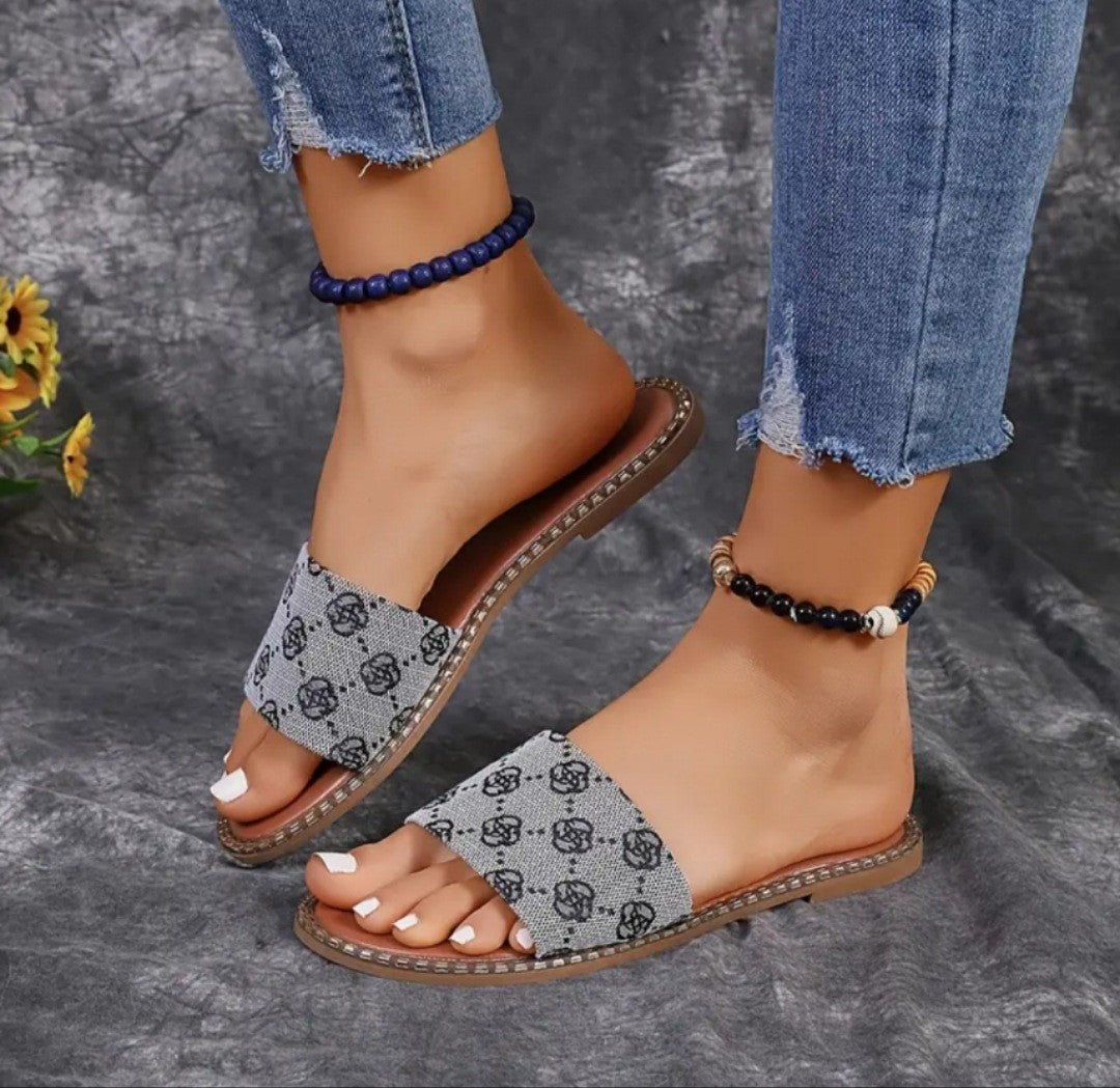 OrthoCare Floral Flat Sandals - Comfort And Unique Style