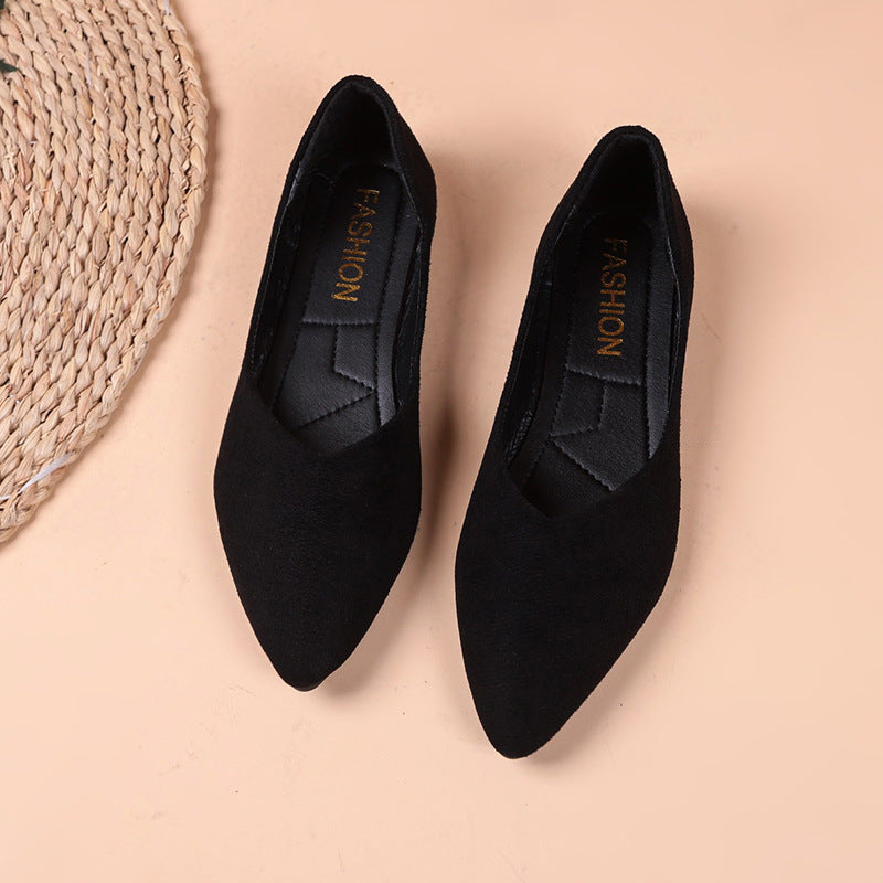 OrthoCare Pointed Low Toe Shoes In Plus Sizes