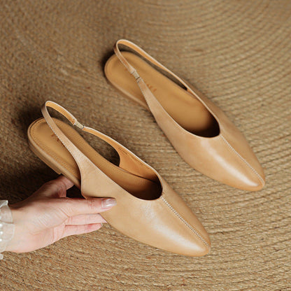 OrthoCare Pointed Toe Slingback Flat Mules