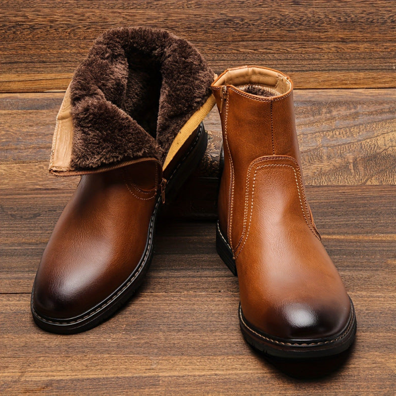 Daphne | Orthopedic Fur-Lined Leather Ankle Winter Boots