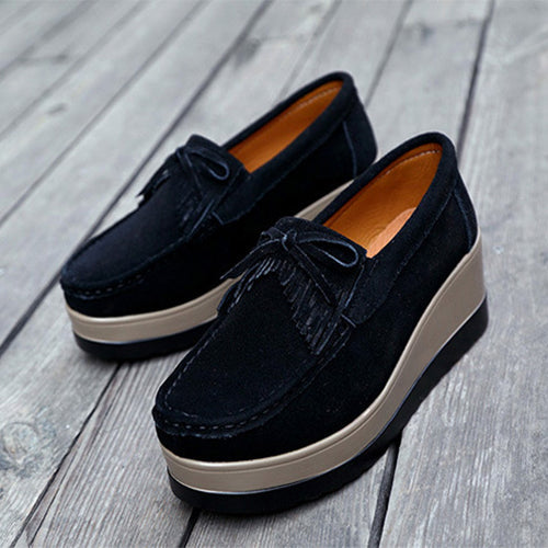 OrthoCare Shoes With Fringe Bow Design - Comfort And Elegance