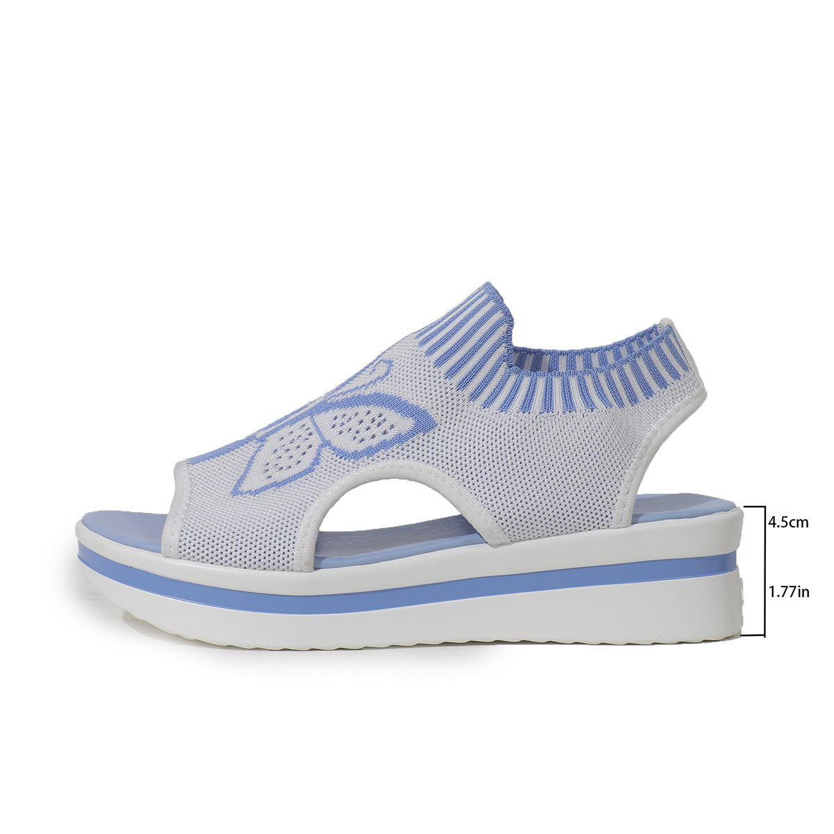 OrthoCare Double Buckle Platform Comfort Slide Sandals