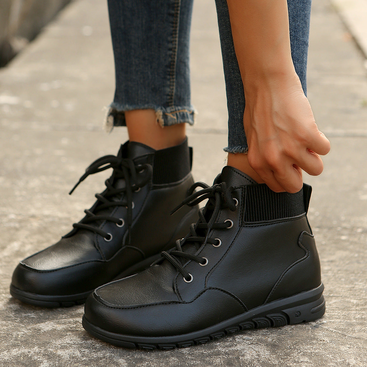 OrthoCare Ankle Boots - Non-Slip Flat Comfort