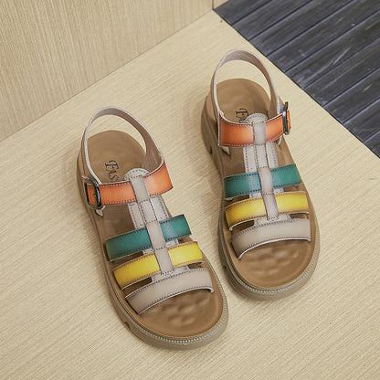 Tessara | Women’s Orthopedic Colorblock Platform Gladiator Sandals