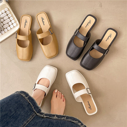 OrthoCare | Minimal Buckle Strap Slide Sandals