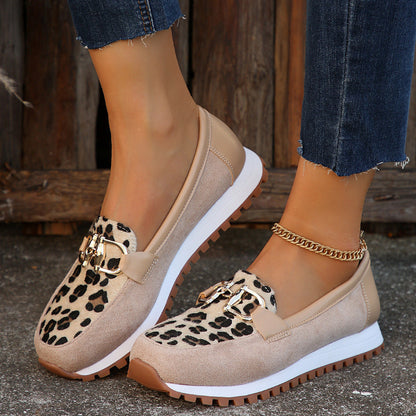 Isabeau | Women’s Orthopedic Leopard Print Slip-On Sneakers