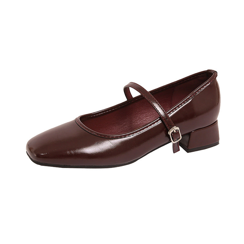 OrthoCare French Low-Cut Pumps - Chunky Heel Comfort