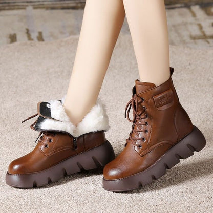 Marissa | Orthopedic Foldable Fur Chunky Winter Boots