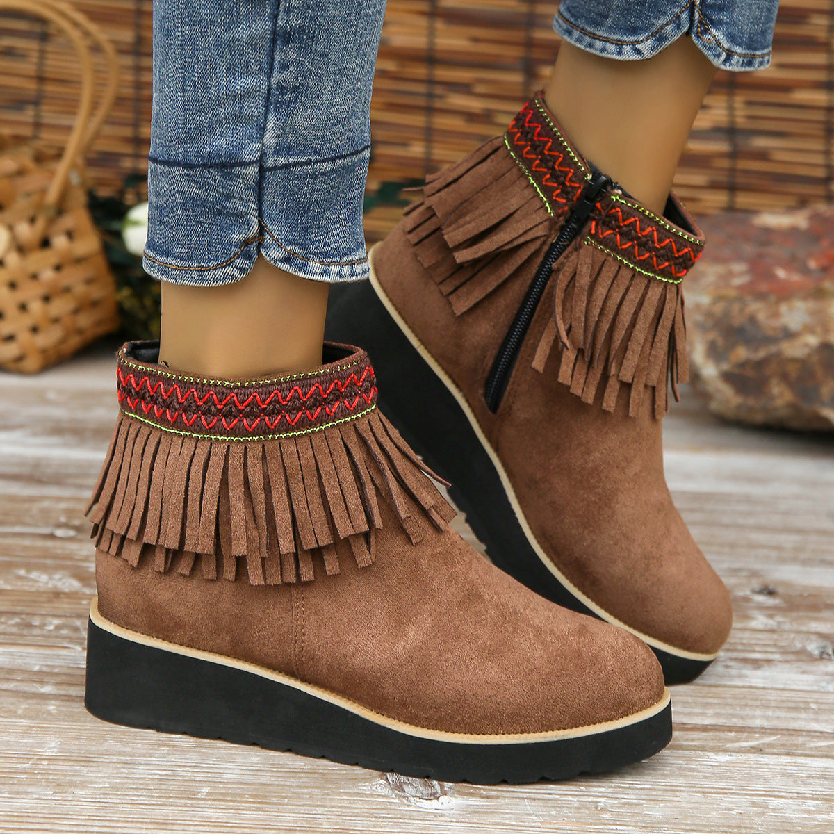 OrthoCare Wedge Bootie - Fringe Comfort Design