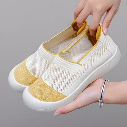 Orthopedic Breathable Mesh Slip-On Shoes – Lightweight Comfort Walking Sneakers