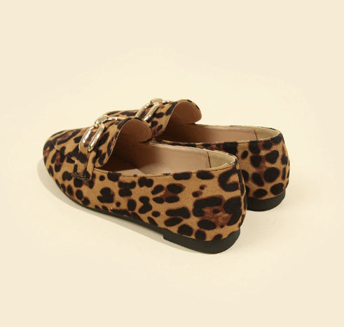 OrthoCare Leopard Print Flats - Soft Support Sole