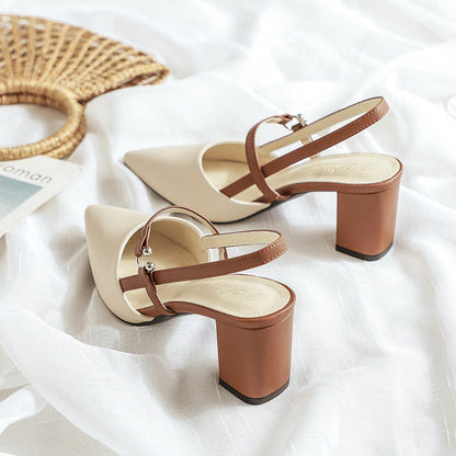 OrthoCare Trendy Open-Toe Heeled Shoes For Summer -