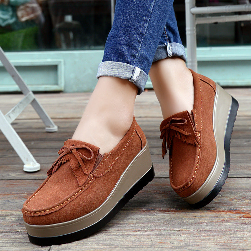 OrthoCare Shoes With Fringe Bow Design - Comfort And Elegance