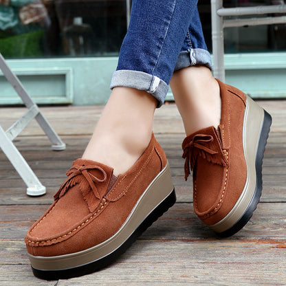 OrthoCare Shoes With Fringe Bow Design - Comfort And Elegance
